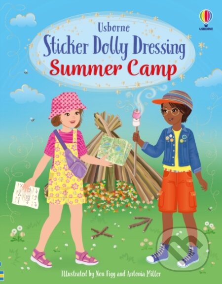Kniha: Sticker Dolly Dressing Summer Camp (Fiona Watt). Usborne, 2025 Kniha: Sticker Dolly Dressing Summer Camp (Fiona Watt). Usborne, 2025
