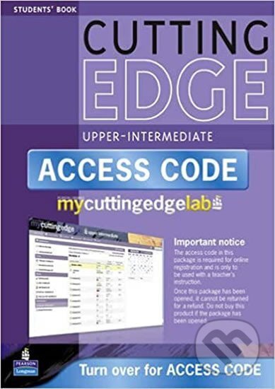 Kniha: New Cutting Edge Upper Intermediate Students´ Book w/ CD-ROM & MyEnglishLab Access Card (autorů kolektiv). Pearson, 2005 Kniha: New Cutting Edge Upper Intermediate Students´ Book w/ CD-ROM & MyEnglishLab Access Card (autorů kolektiv). Pearson, 2005