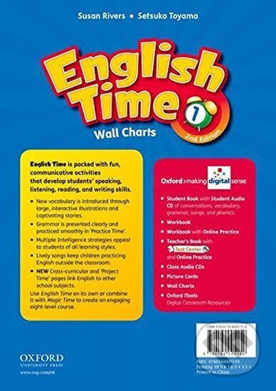 Kniha: English Time 1 Wall Charts (2nd) (Susan Rivers). Oxford University Press, 2011 Kniha: English Time 1 Wall Charts (2nd) (Susan Rivers). Oxford University Press, 2011