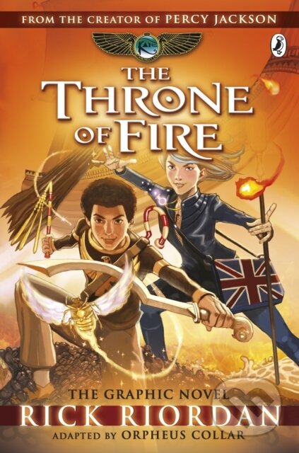 Kniha: The Throne of Fire: The Graphic Novel (The Kane Chronicles Book 2) (Rick Riordan). Puffin Books, 2015 Kniha: The Throne of Fire: The Graphic Novel (The Kane Chronicles Book 2) (Rick Riordan). Puffin Books, 2015