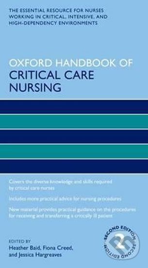 Kniha: Oxford Handbook of Critical Care Nursing, 2nd Ed. (autorů kolektiv). Oxford University Press, 2016 Kniha: Oxford Handbook of Critical Care Nursing, 2nd Ed. (autorů kolektiv). Oxford University Press, 2016