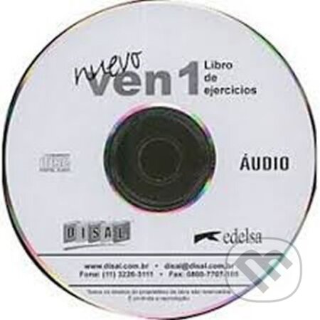 Kniha: Ven nuevo 1 /CD k pracovnímu sešitu/ (autorů kolektiv). Edelsa, 2001 Kniha: Ven nuevo 1 /CD k pracovnímu sešitu/ (autorů kolektiv). Edelsa, 2001