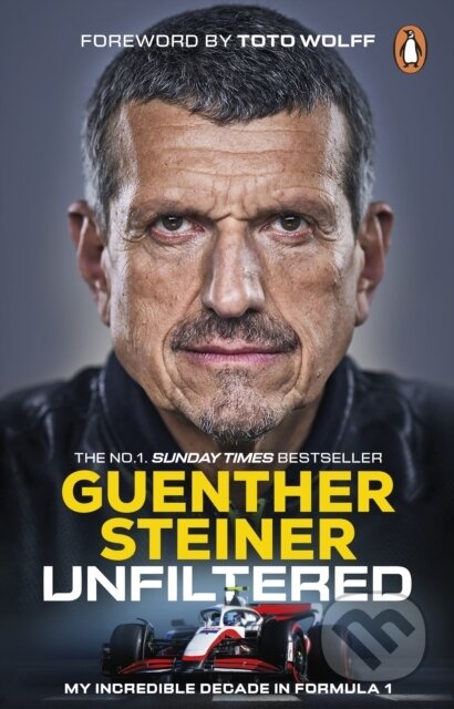 Kniha: Unfiltered (Guenther Steiner). Transworld, 2025 Kniha: Unfiltered (Guenther Steiner). Transworld, 2025