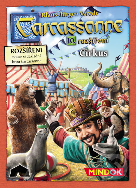 Spoločenská hra: Carcassonne: Cirkus (Klaus-Jürgen Wrede). Mindok, 2018 Spoločenská hra: Carcassonne: Cirkus (Klaus-Jürgen Wrede). Mindok, 2018