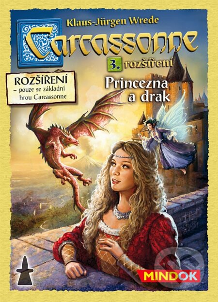 Společenská hra: Carcassonne: Princezna a drak (Klaus-Jürgen Wrede). Mindok, 2018 Společenská hra: Carcassonne: Princezna a drak (Klaus-Jürgen Wrede). Mindok, 2018