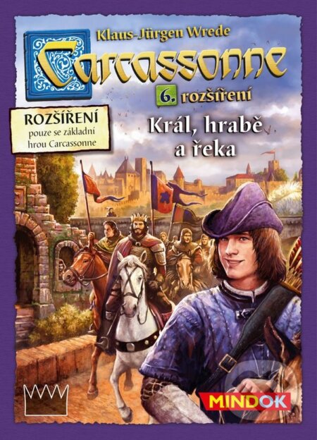 Spoločenská hra: Carcassonne: Král, hrabě a řeka (nová grafika) (Klaus-Jürgen Wrede). Mindok, 2018 Spoločenská hra: Carcassonne: Král, hrabě a řeka (nová grafika) (Klaus-Jürgen Wrede). Mindok, 2018