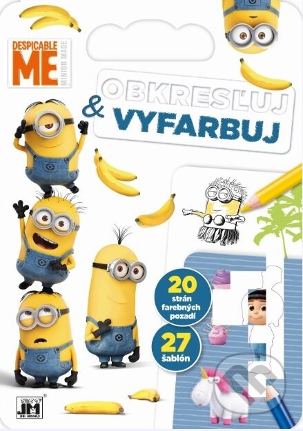 Kniha: Obkresľuj a vyfarbuj - Mimoni (Jiří Models). Jiří Models, 2017 Kniha: Obkresľuj a vyfarbuj - Mimoni (Jiří Models). Jiří Models, 2017