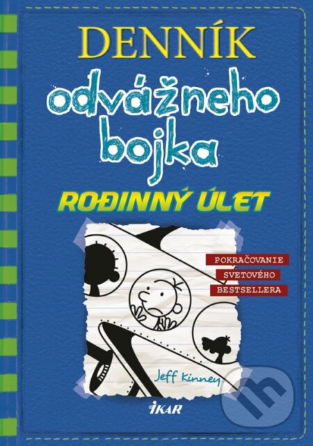 Kniha: Denník odvážneho bojka 12 (Jeff Kinney). Ikar, 2018 Kniha: Denník odvážneho bojka 12 (Jeff Kinney). Ikar, 2018