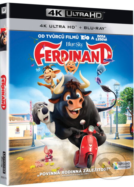 Film: Ferdinand Ultra HD Blu-ray (Carlos Saldanha, Cathy Malkasian a Jeff McGrath) (UltraHDBlu-ray). Bonton Film, 2018 Film: Ferdinand Ultra HD Blu-ray (Carlos Saldanha, Cathy Malkasian a Jeff McGrath) (UltraHDBlu-ray). Bonton Film, 2018