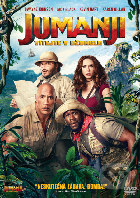 Film: Jumanji: Vítejte v džungli! (Joe Johnston a Jake Kasdan) (DVD). Bonton Film, 2018 Film: Jumanji: Vítejte v džungli! (Joe Johnston a Jake Kasdan) (DVD). Bonton Film, 2018
