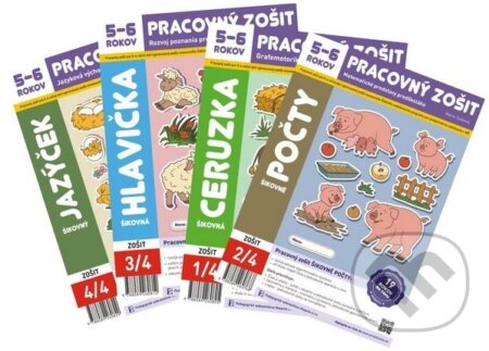 Kniha: Šikovné počty + Šikovná hlavička + Šikovná ceruzka + Šikovný jazýček (Mária Tašková). Maquita, 2017 Kniha: Šikovné počty + Šikovná hlavička + Šikovná ceruzka + Šikovný jazýček (Mária Tašková). Maquita, 2017