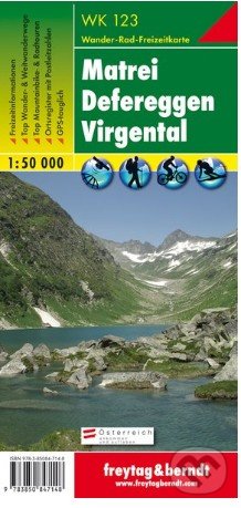 Matrei – Defereggen – Virgental, Wanderkarte 1:50 000 (freytag&berndt). freytag&berndt, 2015 Matrei – Defereggen – Virgental, Wanderkarte 1:50 000 (freytag&berndt). freytag&berndt, 2015