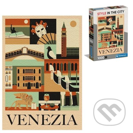 Puzzle: Puzzle Style in the City: Benátky (Clementoni). Clementoni, 2025 Puzzle: Puzzle Style in the City: Benátky (Clementoni). Clementoni, 2025