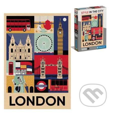 Puzzle: Puzzle Style in the City: Londýn (Clementoni). Clementoni, 2025 Puzzle: Puzzle Style in the City: Londýn (Clementoni). Clementoni, 2025