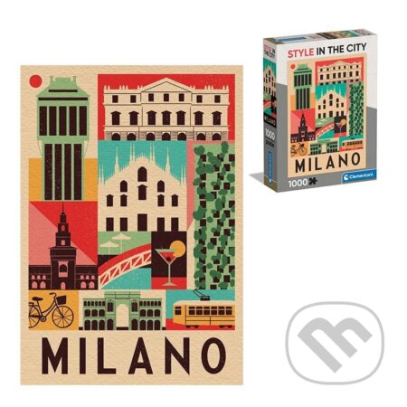 Puzzle: Puzzle Style in the City: Milán (Clementoni). Clementoni, 2025 Puzzle: Puzzle Style in the City: Milán (Clementoni). Clementoni, 2025