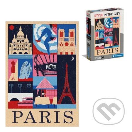 Puzzle: Puzzle Style in the City: Paříž (Clementoni). Clementoni, 2025 Puzzle: Puzzle Style in the City: Paříž (Clementoni). Clementoni, 2025