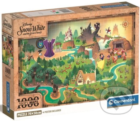 Puzzle: Puzzle Story Maps: Sněhurka (Clementoni). Clementoni, 2025 Puzzle: Puzzle Story Maps: Sněhurka (Clementoni). Clementoni, 2025