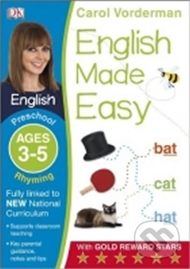 Kniha: English Made Easy: Rhyming: Preschool Ages 3-5 (Carol Vordermanová). Dorling Kindersley, 2014 Kniha: English Made Easy: Rhyming: Preschool Ages 3-5 (Carol Vordermanová). Dorling Kindersley, 2014
