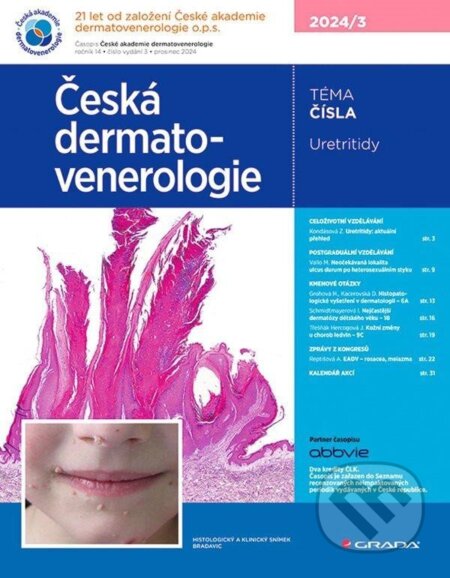 Kniha: Česká dermatovenerologie 2024/3 (Jana Hercogová). Grada, 2025 Kniha: Česká dermatovenerologie 2024/3 (Jana Hercogová). Grada, 2025