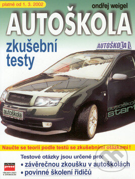 Kniha: Autoškola zkuš.testy 1.3.2002 (Ondřej Weigel). Computer Press, 2002 Kniha: Autoškola zkuš.testy 1.3.2002 (Ondřej Weigel). Computer Press, 2002