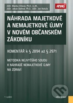 Kniha: Náhrada majetkové a nemajetkové újmy v novém občanském zákoníku (Blanka Vítová, Jakub Dohnal a Jan Kotula). ANAG, 2015 Kniha: Náhrada majetkové a nemajetkové újmy v novém občanském zákoníku (Blanka Vítová, Jakub Dohnal a Jan Kotula). ANAG, 2015