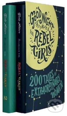 Kniha: Good Night Stories for Rebel Girls (Gift Box Set) (Elena Favilli a Francesca Cavallo). Particular Books, 2017 Kniha: Good Night Stories for Rebel Girls (Gift Box Set) (Elena Favilli a Francesca Cavallo). Particular Books, 2017