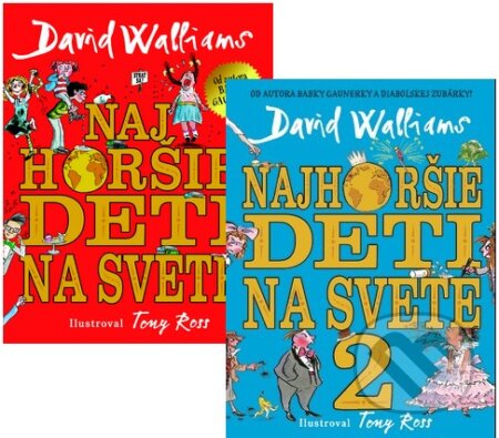 Kniha: Najhoršie deti na svete 1+2 (David Walliams). Slovart, 2018 Kniha: Najhoršie deti na svete 1+2 (David Walliams). Slovart, 2018