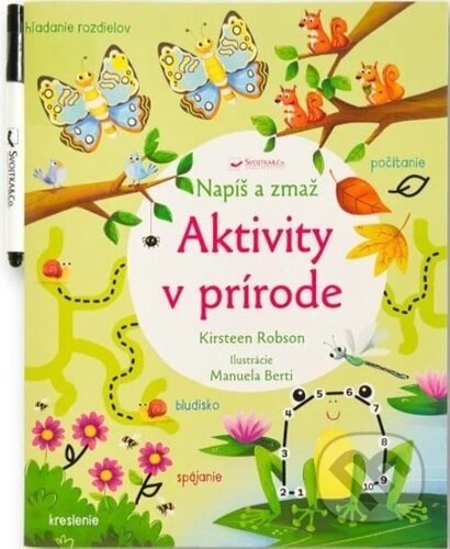 Kniha: Napíš a zmaž: Aktivity v prírode (Kirsteen Robson). Svojtka&Co., 2025 Kniha: Napíš a zmaž: Aktivity v prírode (Kirsteen Robson). Svojtka&Co., 2025