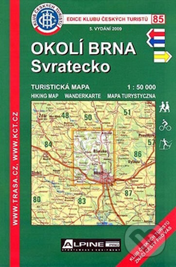 Kniha: Kčt 85 - Okolí Brna Svratecko (Klub českých turistů). Klub českých turistů, 2009 Kniha: Kčt 85 - Okolí Brna Svratecko (Klub českých turistů). Klub českých turistů, 2009