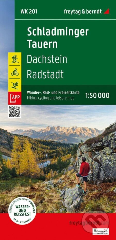 Kniha: Schladminger Tauern - Radstadt - Dachstein 1:50 000 / turistická mapa (freytag&berndt). freytag&berndt, 2025 Kniha: Schladminger Tauern - Radstadt - Dachstein 1:50 000 / turistická mapa (freytag&berndt). freytag&berndt, 2025