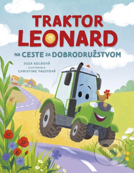 Kniha: Traktor Leonard na ceste za dobrodružstvom (Suza Kolbová). Fragment, 2025 Kniha: Traktor Leonard na ceste za dobrodružstvom (Suza Kolbová). Fragment, 2025