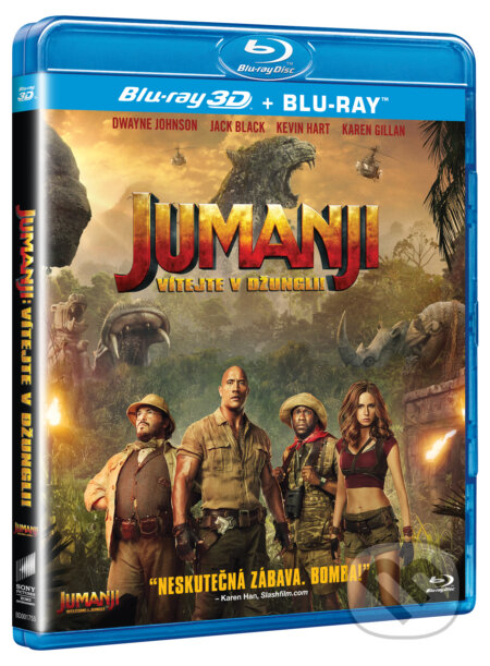 Film: Jumanji: Vítejte v džungli! 3D (Jake Kasdan) (Blu-ray3D). Bonton Film, 2018 Film: Jumanji: Vítejte v džungli! 3D (Jake Kasdan) (Blu-ray3D). Bonton Film, 2018