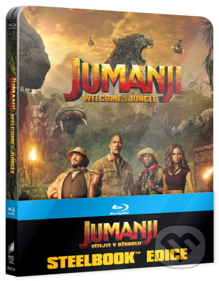 Film: Jumanji: Vítejte v džungli! Steelbook (Joe Johnston a Jake Kasdan) (Steelbook). Bonton Film, 2018 Film: Jumanji: Vítejte v džungli! Steelbook (Joe Johnston a Jake Kasdan) (Steelbook). Bonton Film, 2018