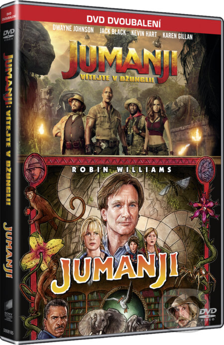 Film: Jumanji kolekce (Jake Kasdan a Joe Johnston) (DVD). Bonton Film, 2018 Film: Jumanji kolekce (Jake Kasdan a Joe Johnston) (DVD). Bonton Film, 2018