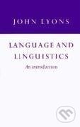 Kniha: Language and Linguistics (John Lyons). Cambridge University Press, 2012 Kniha: Language and Linguistics (John Lyons). Cambridge University Press, 2012