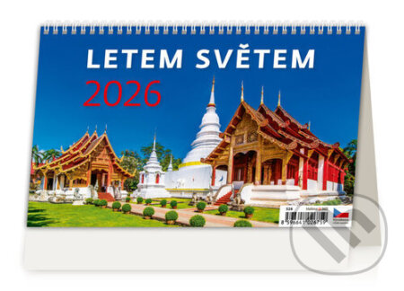 Stolní kalendář Letem světem 2026 (Helma). Helma, 2025 Stolní kalendář Letem světem 2026 (Helma). Helma, 2025