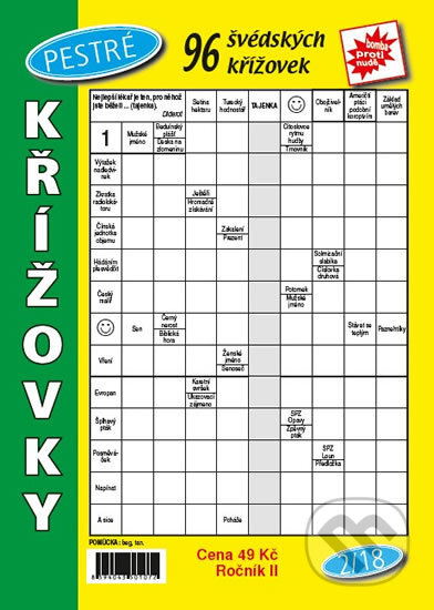 Kniha: Pestré křížovky 2/18 (Telpres). Telpres, 2018 Kniha: Pestré křížovky 2/18 (Telpres). Telpres, 2018