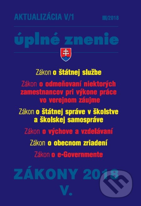 Kniha: Aktualizácia V/1 2018 (Poradca s.r.o.). Poradca s.r.o., 2018 Kniha: Aktualizácia V/1 2018 (Poradca s.r.o.). Poradca s.r.o., 2018