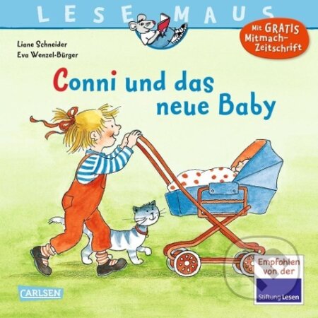 Kniha: Conni und das neue Baby (Liane Schneider). Carlsen Verlag, 1997 Kniha: Conni und das neue Baby (Liane Schneider). Carlsen Verlag, 1997