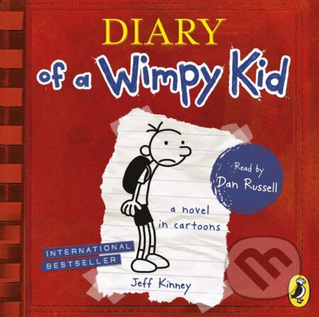 Audiokniha: Diary of a Wimpy Kid (Jeff Kinney). Puffin Books, 2018 Audiokniha: Diary of a Wimpy Kid (Jeff Kinney). Puffin Books, 2018