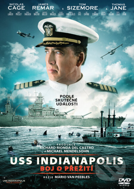 Film: USS Indianapolis: Boj o přežití (Mario Van Peebles) (DVD). Bonton Film, 2018 Film: USS Indianapolis: Boj o přežití (Mario Van Peebles) (DVD). Bonton Film, 2018