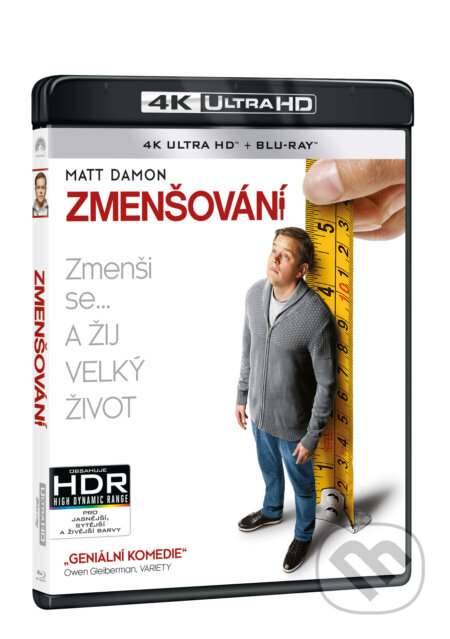 Film: Zmenšování Ultra HD Blu-ray (Alexander Payne) (UltraHDBlu-ray). Magicbox, 2018 Film: Zmenšování Ultra HD Blu-ray (Alexander Payne) (UltraHDBlu-ray). Magicbox, 2018