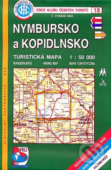 Kniha: KČT 18 - Nymbursko a Kopidlnsko (Klub českých turistů). Klub českých turistů, 2003 Kniha: KČT 18 - Nymbursko a Kopidlnsko (Klub českých turistů). Klub českých turistů, 2003