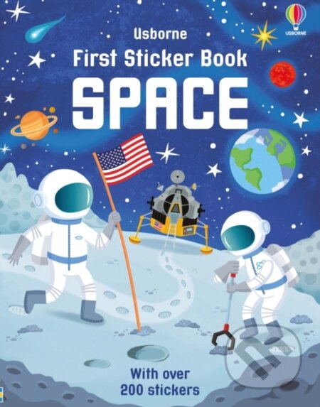 Kniha: First Sticker Book Space (Simon Tudhope). Usborne, 2015 Kniha: First Sticker Book Space (Simon Tudhope). Usborne, 2015