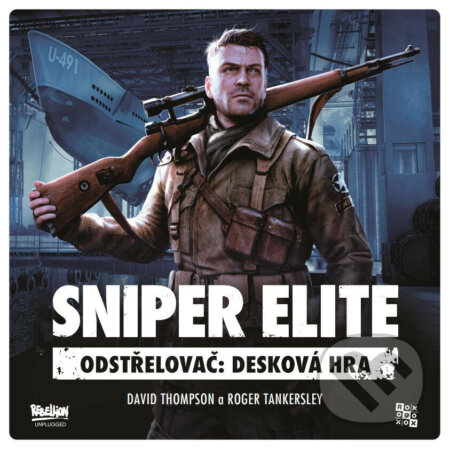 Spoločenská hra: Sniper Elite: Odstřelovač (Roger Tankersley a David Thompson). REXhry, 2025 Spoločenská hra: Sniper Elite: Odstřelovač (Roger Tankersley a David Thompson). REXhry, 2025