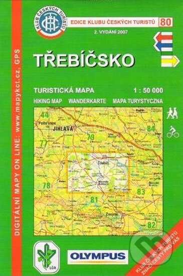 Kniha: 80 KČT Třebíčsko (Autorský kolektív). Klub českých turistů, 2007 Kniha: 80 KČT Třebíčsko (Autorský kolektív). Klub českých turistů, 2007