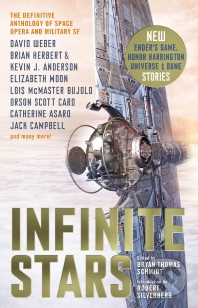 Kniha: Infinite Stars (David Weber, Jack Campbell, Robert Silverberg a kolektiv). Titan Books, 2018 Kniha: Infinite Stars (David Weber, Jack Campbell, Robert Silverberg a kolektiv). Titan Books, 2018
