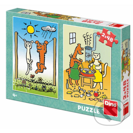 Puzzle: Pejsek a kočička (Dino). Dino, 2018 Puzzle: Pejsek a kočička (Dino). Dino, 2018