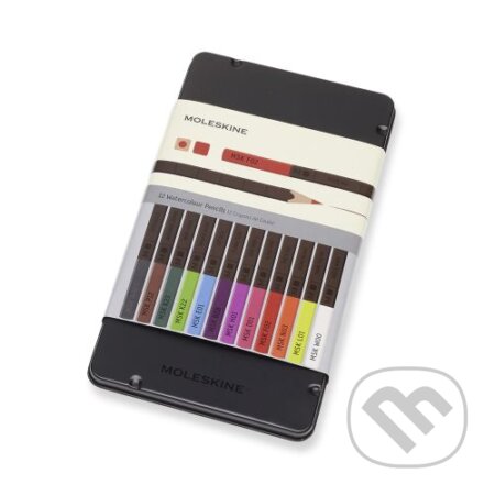 Akvarelové farebné ceruzky Moleskine - kovový box - 12 farieb (Moleskine). Moleskine, 2025 Akvarelové farebné ceruzky Moleskine - kovový box - 12 farieb (Moleskine). Moleskine, 2025