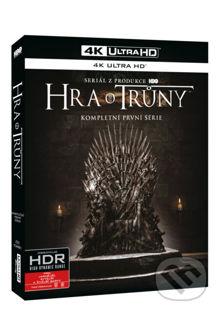 Film: Hra o trůny 1. série Ultra HD Blu-ray (Magicbox) (UltraHDBlu-ray). Magicbox, 2018 Film: Hra o trůny 1. série Ultra HD Blu-ray (Magicbox) (UltraHDBlu-ray). Magicbox, 2018